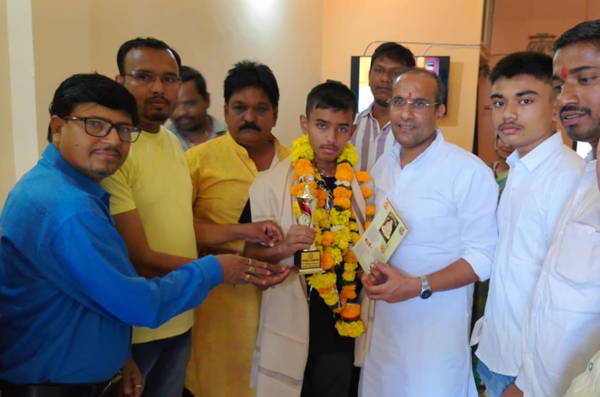 Akshat Sahu winning gold medal in competition and brought glory to family and society 