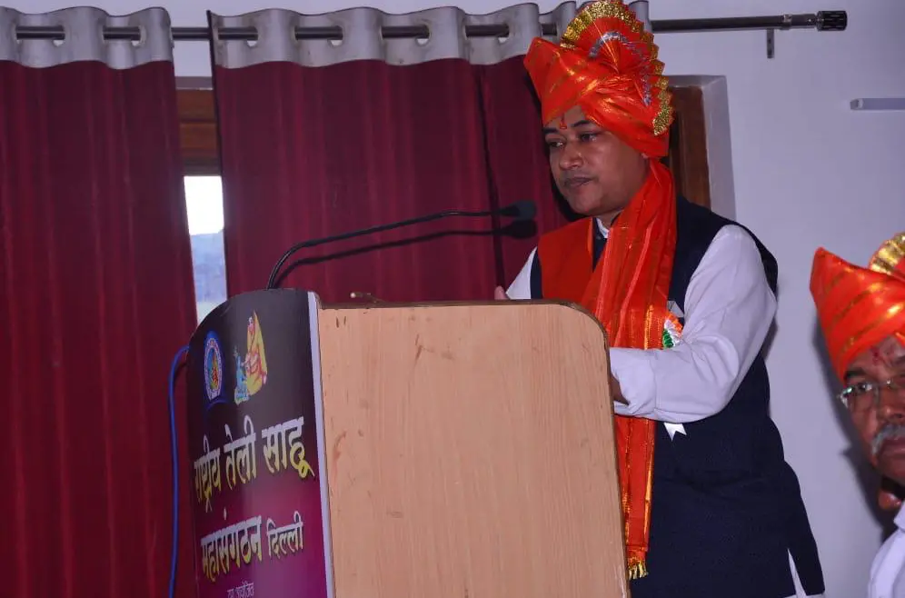 Ashok Sahu at Rashtriya teli Sahu MahaSangathan rashtriya adhiveshan annual function Shirdi Maharashtra
