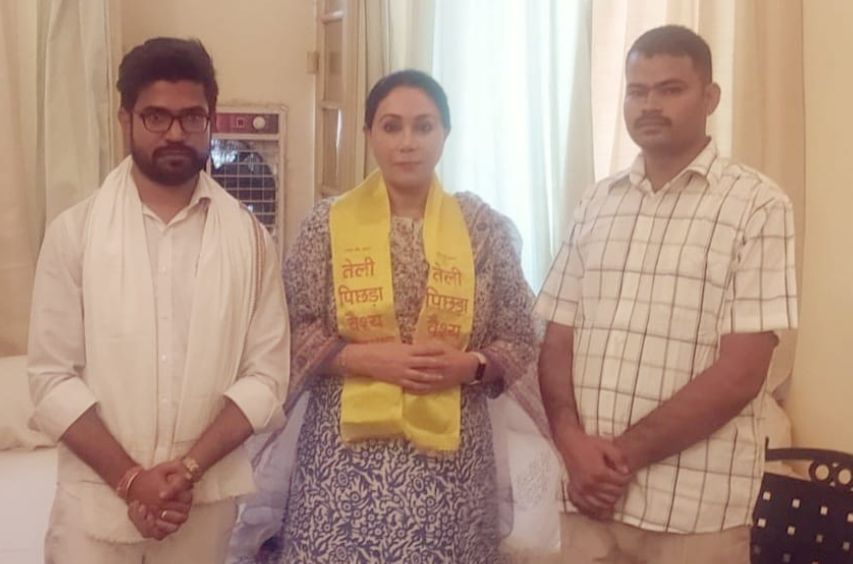 Delegation of Teli Samaj met Rajsamand MP Diya Kumari