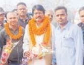 Dist Akhil Bharatiya Tailik Sahu Mahasabha welcomes former Minister Yogendra Sahu