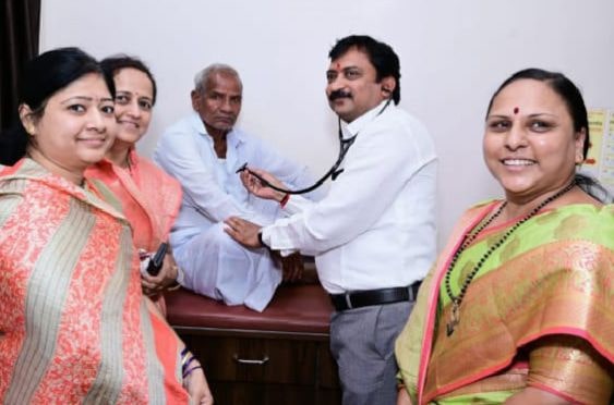 Free health checkup camp at Jamner on the occasion of Sant Santaji Jagannade Maharaj Jayanti