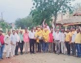 Grand welcome of divisional media in-charge by Berasia Sahu Samaj