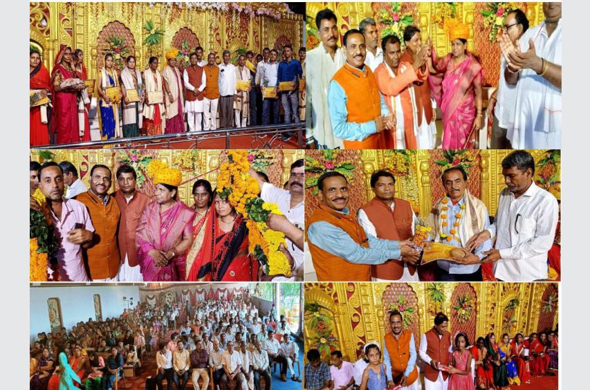 In Seoni district respect was given to the peoples representatives who won from Teli Sahu Samaj