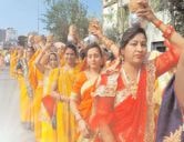 Indore Sahu Samaj Ne dhumdham Se nikali maa Karma Jayanti Shobha Yatra