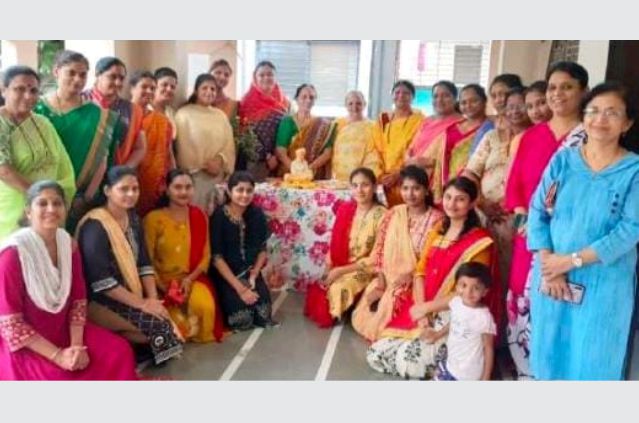 Maharashtra Pradesh teli Mahila mahasangh Dhule karyakarini jahir