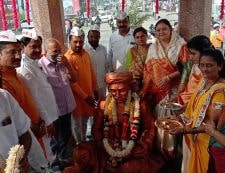 Maharashtra prantik teli Mahasabha Dhule celebrate Sant Santaji Jagnade Maharaj Jayanti