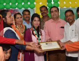 Mandalgarh Sahu Samaj Nandini Sahu get youngest chairman award