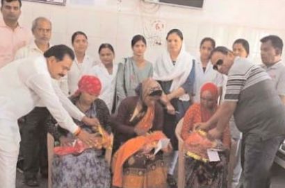 Mulatai Hospital Welcomes Newborn Girls with Silver Ornaments on Maa Karma Jayanti