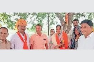 Oath taking ceremony celebrated by Jan Seva Samiti in Rathor Teli Gulniya Kuldevi Temple