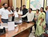 Protest of violence in Maratha reservation movement on behalf of Teli Samaj