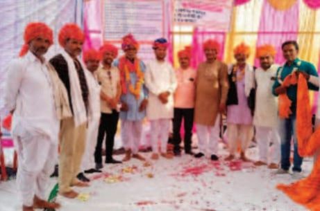 Rajasthan teli Rathore Sahu Samaj dwara aayojit vittiya Adarsh samuhik Vivah Sammelan
