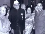 Raosaheb Shankar Ramchandra Panhale with Indira Gandhi