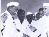Raosaheb Shankar Ramchandra Panhale with pandit jawaharlal nehru first Prime Minister of India