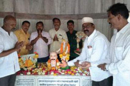 Saint Santaji Jaganade Maharaj Jayanti celebrated in Ahmednagar teli Samaj