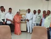 Sant Santaji Jagnade Maharaj Jayanti celebration in Ahmednagar Municipal Corporation