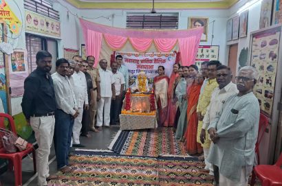Sant Shiromani Santaji Jagannade Maharaj Jayanti celebrated with enthusiasm on behalf of Latur Teli Samaj