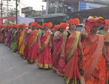 Sant Shiromani Santaji Maharaj Jagnade rathyatra teli Samaj jodo Abhiyan Welcome in chamorshi