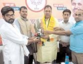 Teli Samaj delegation met BJP state president Santish Punia