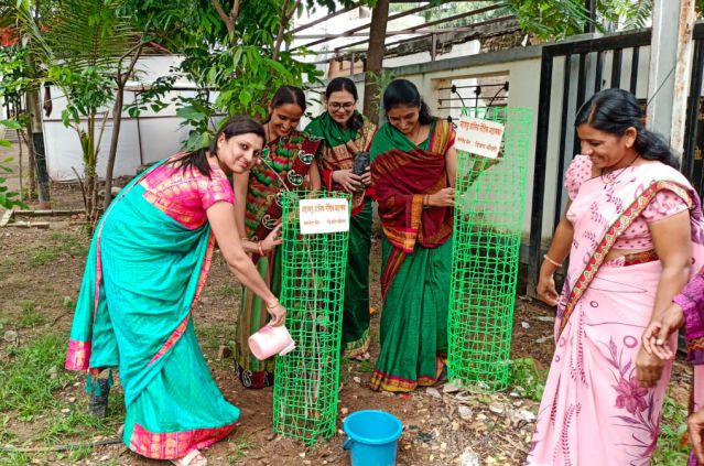 Teli Samaj mahila aghadi vriksharopan