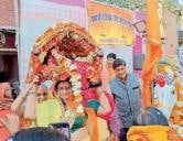 Teli samaj mein janajagruti ke liye Poncho Maa Karma Devi rath yatra Ratlam Shahar Mein