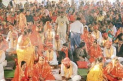 bhakti Mata Karma Jayanti par Raipur Sahu Samaj ka Aadarsh samuhik Vivah
