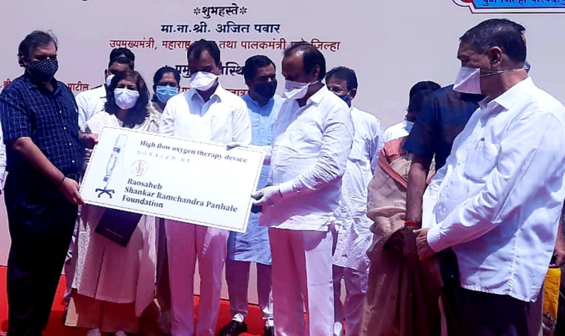 raosaheb shankar ramchandra Panhale FOUNDATION distribute High Flow oxygen therapy device