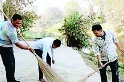 rashtriya teli Sahu MAHASangathan Biaora Shramdaan