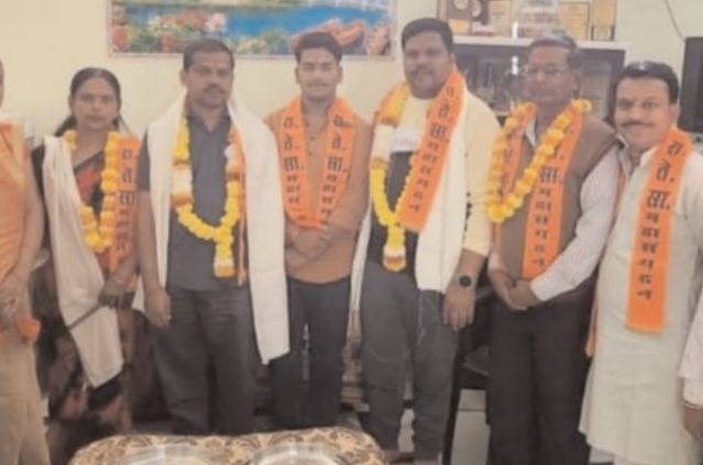 rashtriya teli Sahu MAHASangathan rashtriya Sangathan mahamantri got a grand welcome in Biaora