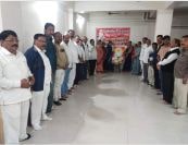 Meeting of Maharashtra prantik Tailik Mahasabha held in Dhule city regarding celebration of Shri Santaji Jaganade Maharaj Jayanti Meeting of Maharashtra prantik Tailik Mahasabha held in Dhule city regarding celebration of Shri Santaji Jaganade Maharaj Jayanti