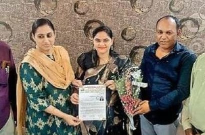 Appointment of Kamini Hatwar to the post of Mouda Taluka Mahila adhyaksha of Santaji Brigade Teli Samaj Mahasabha Appointment of Kamini Hatwar to the post of Mouda Taluka Mahila adhyaksha of Santaji Brigade Teli Samaj Mahasabha