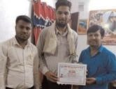 Rahul Sahu was honored for his significant contribution in the successful organization of Bhopal Jamboree Maidan