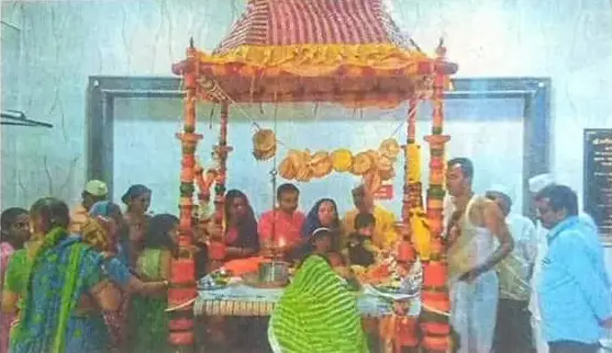 Kulaswamini Tulja Bhavani Mata Palang Utsav Ghodegaon