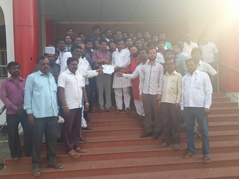 Umarga Teli Samaj Organization protest against Dhule atyachar