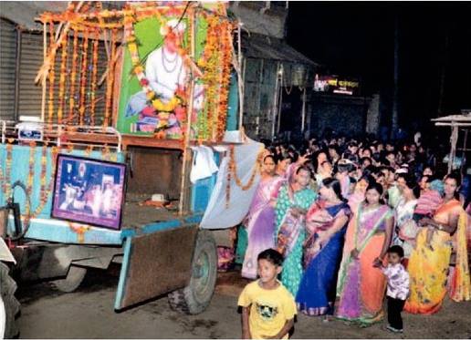 sant santaji maharaj Bhavya Miravnuk nashik teli samaj