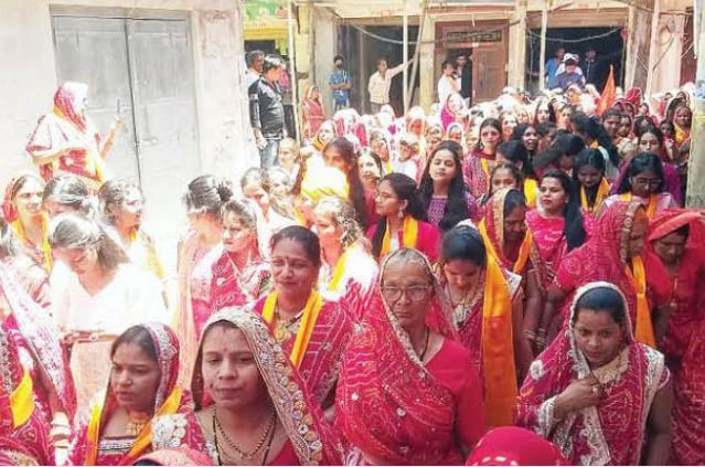 Chhoti Sadri Maa Karma bai ki Jayanti per Nikali Bhavya Shobha Yatra