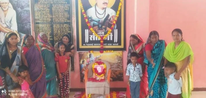 Jay Santaji Mahila mandali Limbgaon Nanded celebrate Sant Santaji Maharaj Jayanti