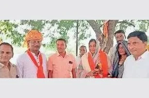 Oath taking ceremony celebrated by Jan Seva Samiti in Rathor Teli Gulniya Kuldevi Temple