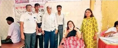 prantik tailik Mahasabha Jay Santaji teli Samaj Mandal Panvel raktdaan Shivir