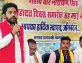 परसाडीह मड़ई मेला कार्यक्रम में अतिथि रहे अशवन्त तुषार साहू