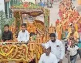 चांदवडला संत संताजी जगनाडे महाराज जयंतीनिमित्त मिरवणूक