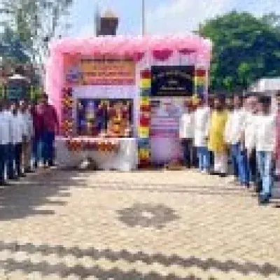 शिर्डी येथे श्री संताजी महाराज चौकाचे थाटात उद्घाटन
