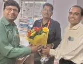 जी एल साहू जी का कर्मायणी द्वारा सम्मान