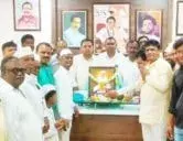 काष्टीत सर्व धर्मियांनी एकत्र येत संताजी महाराज जगनाडे यांची जयंती केली साजरी