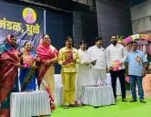 धुळे येथील तेली समाज वधूवर मेळाव्यात मालेगाव तेली समाज बांधवाचा गौरव