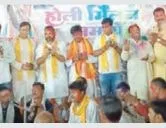 जमशेदपुर साहू समाज के होली मिलन में जुटे कई गण्यमान्य