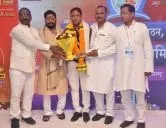 राष्ट्रीय तेली साहू महासंगठन ने किया राजेश साहू का सम्मान