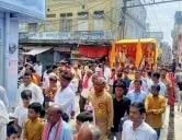 तेली साहू समाज की निकली शोभा यात्रा एकता का दिया संदेश