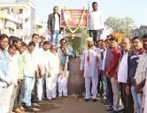 सिल्लोड तेली समाजाच्‍यावतीने श्री संताजी जगनाडे महाराज यांची जयंती उत्‍सहात संपन्‍न