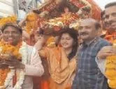 जगन्नाथ स्वामी मां कर्मा रथ यात्रा मे जनजागृति लाने के लिए तेली राठौर साहू ने दिया एकता का परिचय