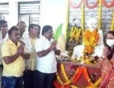 श्री संत शिरोमणी जगनाडे महाराजांच्या मुर्तीची स्थापना - वरणगाव तेली समाज
